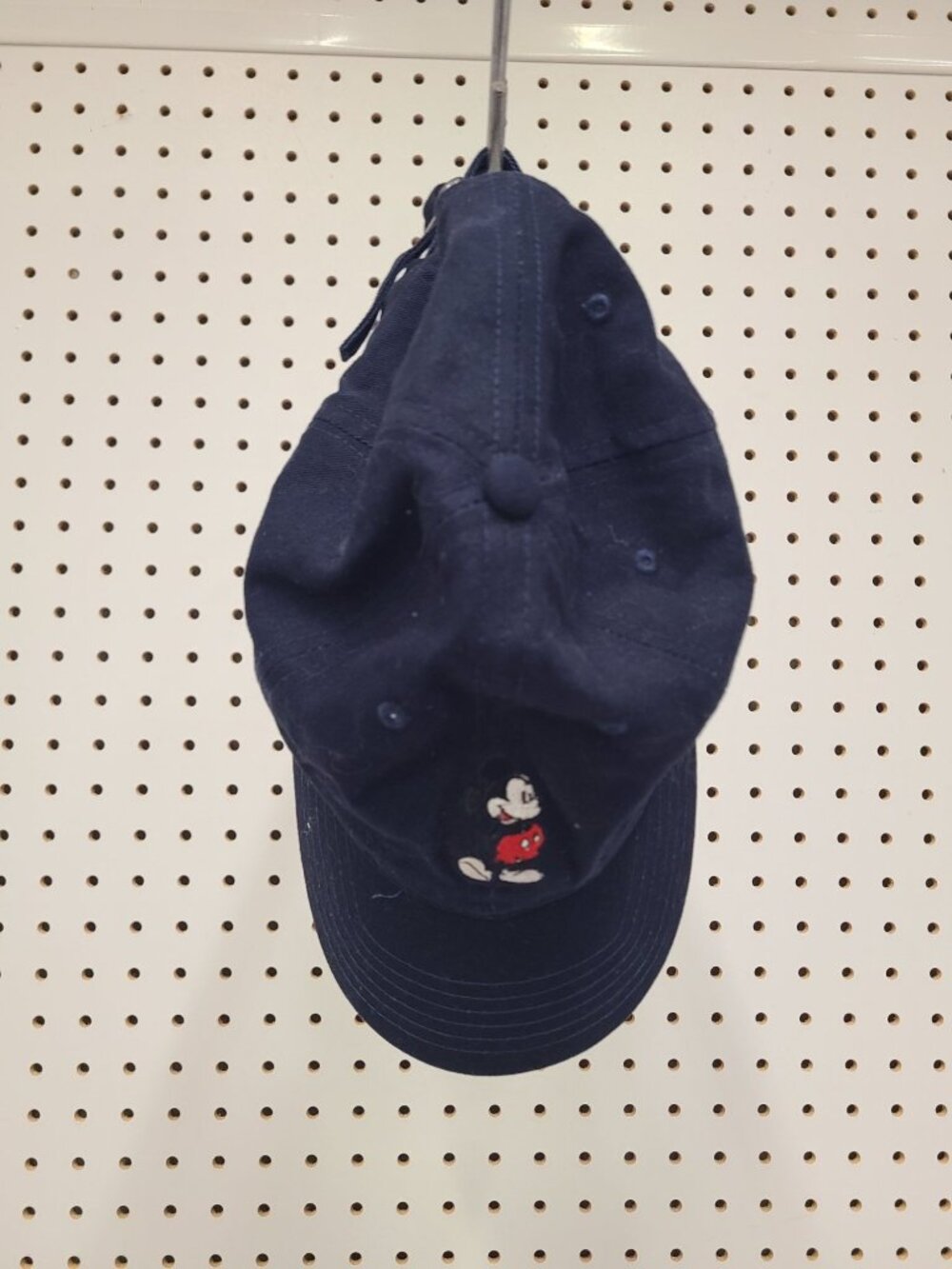 Disney Mickey Mouse Navy Blue Adjustable Baseball Cap Hat Embroidered Design